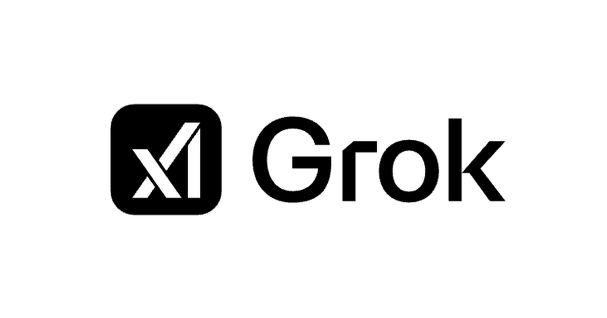 Logotipo de Grok, el asistente de inteligencia artificial de xAI